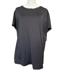 Fila Black Dri Fit Workout Tee XXL - Women's Athletic Short Sleeve Top